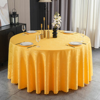 Nappe ronde de luxe en jacquard damassé Wellington pour hôtel, banquet, mariage