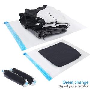 Bolsas de Almacenamiento al Vacío para Exteriores, Libres de BPA, Ecológicas, con Cierre, Enrollables a Mano, para Viajes, Compresión, Ropa de Sala de Estar - Product Image 3