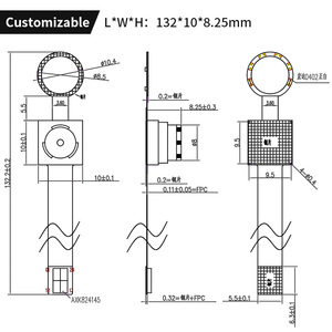 2MP 1080P HD MIPI Camera Module With <b>LED</b> GC2053 Sensor Low Power for Video Doorbell - Product Image 4