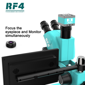 RF4 Stereo Trinocular Zoom 2K HD Camera 6565 <strong>Microscope</strong> 6.5-65x 10-inch Display Screen 144 LED Ring Light IP53 1-Year Warranty - Product Image 2