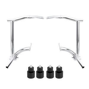 Barras Protectoras Para Bolsas De Sillín De Harley Road Glide/Street Glide 2009-2023 - Negras, De Hierro, A Prueba De Agua