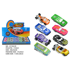 Wellborn 1:72 Échelle Roue Libre Exquise Mini Voiture De Course Métallique En Alliage Moulé Sous Pression En Plastique Modèle Ensemble 24pcs pour 2-13 Ans - Product Image 6