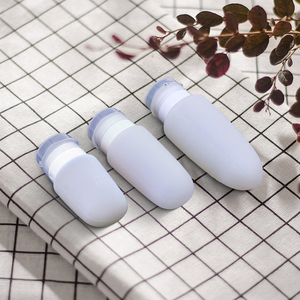 ชุดภาชนะใส่เครื่องสำอางซิลิโคนขนาดมินิขวดเปล่าเกรดอาหารกันความร้อนได้รับการรับรองจาก <span class=keywords><strong>TSA</strong></span> เป็นมิตรต่อสิ่งแวดล้อมแบบพกพา - Product Image 5