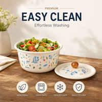 Conteneur personnalisé en émail pour graisse de bacon avec couvercle, pot de stockage alimentaire en gros, bol de conservation d'huile de cuisine 14-26cm