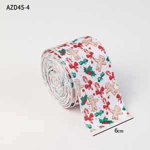 삼나무 무늬가 인쇄된 크리스마스 장식 리본 실크 리본 리본 매듭 리본 크리스마스 장식 새틴 리본 - Product Image 3