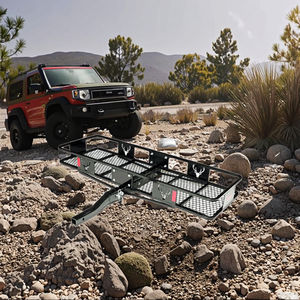 Nuevo Portaequipajes de Acero al Carbono Cromado Impermeable para Montaje en Enganche de Coche, Camioneta, SUV, Furgoneta, Carga Máxima de 500 lb, Receptor de 2 Pulgadas - Product Image 2