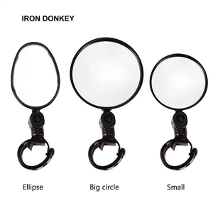 IRONDONKEY universel réglable grand Angle rétroviseur convexe Silicone poignée vtt route vélo miroir miroir pour vélo - Product Image 1