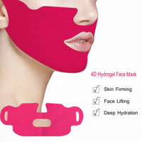Masque en feuille d'hydrogel V-Line Shaping avec technologie liftante et raffermissante, réducteur de double menton, format voyage