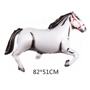 Ballon en aluminium coloré en forme de <span class=keywords><strong>cheval</strong></span>, <span class=keywords><strong>82</strong></span>*51cm, cinq couleurs (noir, <span class=keywords><strong>blanc</strong></span>, rose, marron et marron clair) pour la décoration, Année du <span class=keywords><strong>Cheval</strong></span> - Product Image 4
