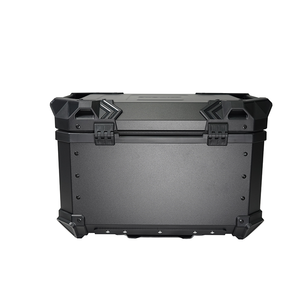 F2 MOTO 55L Noir Boîte à bagages arrière en alliage d'aluminium pour moto, étanche, résistante aux chutes, protection universelle pour bagages - Product Image 4