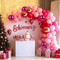 Ensemble de décorations de fête avec ballons en latex sur le thème du mariage 2026