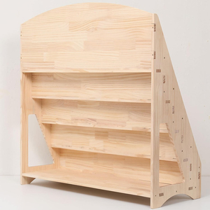 Étagère à livres <span class=keywords><strong>Montessori</strong></span> pour enfants, <span class=keywords><strong>présentoir</strong></span> à livres pour tout-petits avec rangement pour jouets pour chambre d'enfant, salle de jeux - Product Image 4
