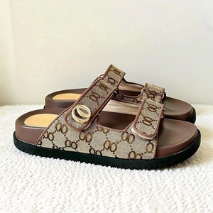 Luxury Women's Summer Beach <b>Platform</b> Sandals Fashion Buckle Breathable Easy Clean Designer Slides Suitable for Travel Home - Product Image 1