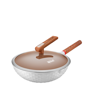 Chảo chống dính đá y tế cao cấp <span class=keywords><strong>2025</strong></span>, kích thước 32CM, thiết kế châu Âu thân thiện với môi trường, kèm nắp kính - Product Image 2