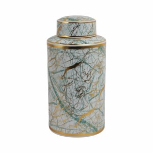 Ceramic Jar with Lid Decorative Storage Vase for Living Room Bedroom Bathroom Shelf Styling - Product Image 3