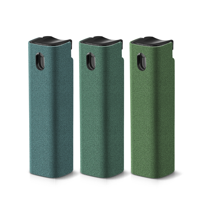 Eco-Friendly Plastic Phone Screen Cleaner Spray and Microfiber Cloth Set Dust Removal and Cleaning Artifact