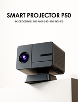 Projecteur Full HD 1080P le plus vendu avec mise au point automatique 400 Lumens ANSI et correction d'échelle pour un dépistage vidéo optimal à domicile