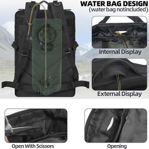 <span class=keywords><strong>Mochila</strong></span> Resistente para Portátil, Gimnasio, Entrenamiento, <span class=keywords><strong>50</strong></span> <span class=keywords><strong>Litros</strong></span>, Táctica, para Viajes al Aire Libre, Deportes, Uso Masculino - Product Image 5