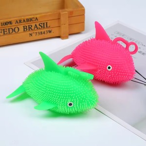 Jincan บอลปลาฉลามขนปุยนุ่มนุ่มมีขนสำหรับเด็กที่มีสีสัน - Product Image 6