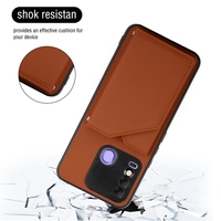 Coque de téléphone en gros pour Tecno Spark 8, effet peau, PU + TPU + PC