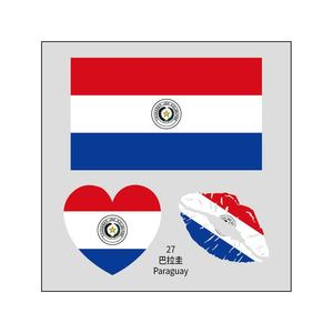 Nouveau style 2026 – Autocollants imperméables <span class=keywords><strong>pour</strong></span> tatouages et visage, drapeaux nationaux USA-Canada-Mexique, <span class=keywords><strong>pour</strong></span> usage extérieur – Prix usine - Product Image 6