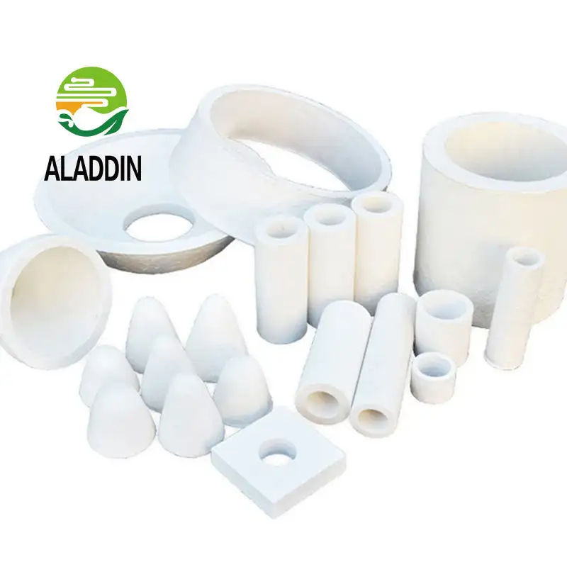 Tubo cerâmico de fibra de alumina com isolamento elétrico alto 95% 99% resistência ao calor refratário