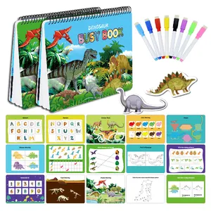 منتجات جديدة ألعاب تعليمية ذكية مصممة خصيصًا للأطفال في مرحلة ما قبل المدرسة ، كتاب مشغول بأشكال حيوانات هادئة