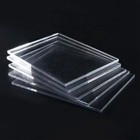 Feuille acrylique anti-rayures à revêtement dur noir feuille de plexiglas 2m x 3m pour boîte d'affichage