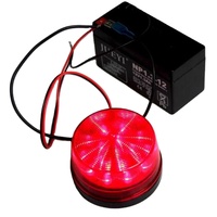 Sistema de alarma de seguridad LED con cable de 12V seguro para el hogar de fábrica con mini sirena y alerta de luz estroboscópica roja