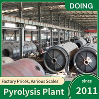 Réacteur de pyrolyse discontinu pour déchets solides urbains, service mondial, capacité de 100 kg-10+ T/J, rendement élevé en huile, production de coke HFO