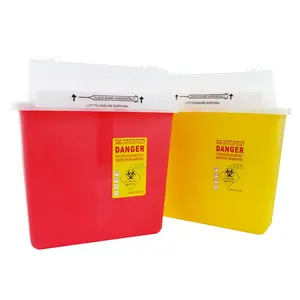 5 Quart Wall Mount Medical Sharps Container 4.6L
