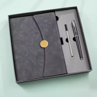 Ensemble de cahiers d'affaires personnalisés avec couverture en cuir boîte cadeau magnétique sac pour l'obtention du diplôme personnalisé avec Logo personnalisé Promotion