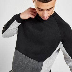 Wholesale Solid Color Streetwear Men 350g Casual Long Sleeves Fleece Crewneck Oversized <b>Sweatshirt</b> - Product Image 4