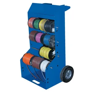 JH-Mech grande capacidade fio dispensador Caddy para Workplace armazenamento eficiência fácil de mover Multifuncional Wire Spool Rack