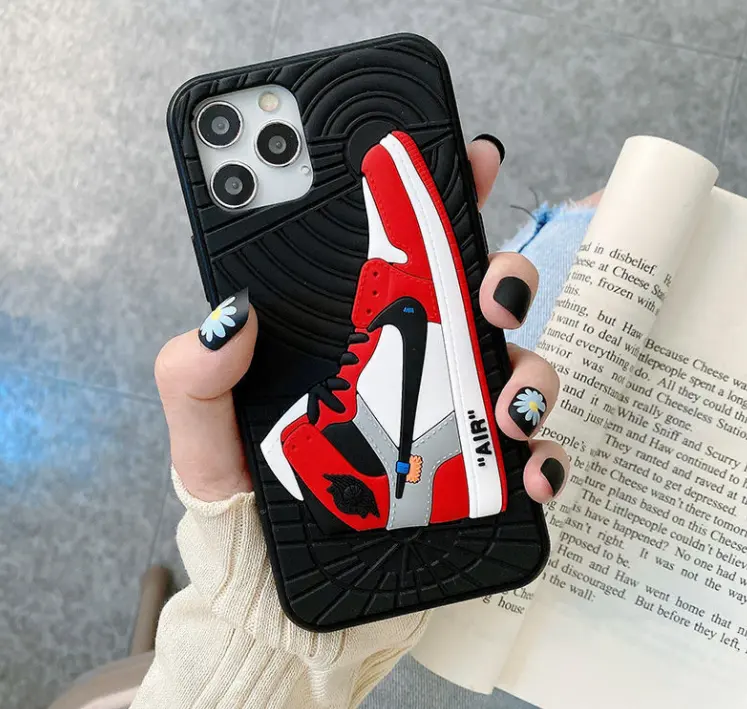 Fashion covers phone shoe phone case sneaker phone case for iphone 13 pro iphone x iphone 12 iphone7