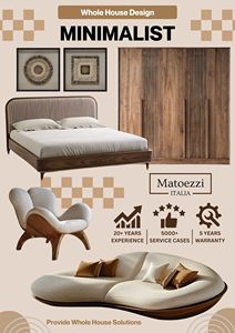 Canapé en bois courbé moderne et luxueux, éco-responsable, une place, en bois massif, pour salon, chambre, maison, appartement, hôtel - Product Image 5