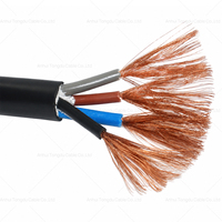 Cable Flexible de Cobre RVV de 4 Núcleos 4x4mm² 300/500V con Aislamiento de PVC para Unidades de Manejo de Aire HVAC en Edificios