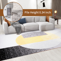 Tapis de luxe de grande taille de style moderne, lavable en machine, pour salon