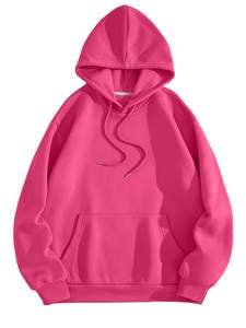 Vêtements personnalisés \ Hoodies \ Pull à capuche basique à manches longues pour femmes avec poches kangourou - Product Image 2