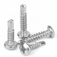 Vis autoperceuse à tête cylindrique en acier inoxydable de fabrication chinoise ST2.9 ST3.5 pour la mesure métrique de tôle en pouces