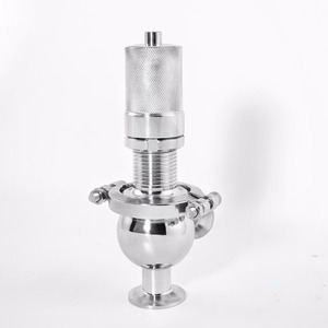 Gıda sınıfı ve sıhhi SS316L basınç tahliye vanası-manuel pnömatik destekli güvenlik tahliye vanası - Product Image 4