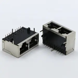 Korumalı 1x 2/1x3 Port RJ45 erkek dişi konnektör LJ-T17S1C-P4-F LJ-P17S1Z-67-F LJ-P17S1Z-66-F LJ-P17S1Z-12-F