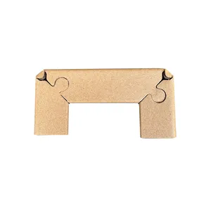 Recyclable Lock Shape Corner Angle Guard Protectors Kraft Paper For Box Eliminates Breakage Minimizes Damage Of Carton Table