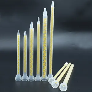 Static Mixer MS Series Epoxy Resin Mixing Tube Round Mouth Mixing Tip For 2 Component Adhesive