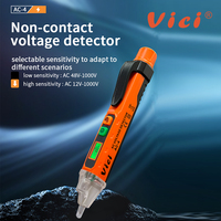 Detector de Voltaje CA Vicimeter AC-4, Lápiz Detector Eléctrico sin Contacto con Pantalla LCD, 1 Año de Garantía, Alta Precisión, Protección para la Seguridad del Hogar