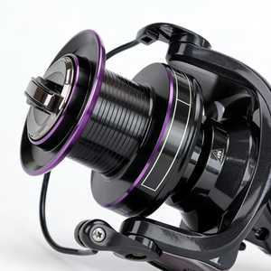 <span class=keywords><strong>Moulinet</strong></span> de pêche en métal avec roulement en acier inoxydable, transmission fluide, rapport de transfert 4.1:1, lancer longue distance, utilisation pour droitier - Product Image 3