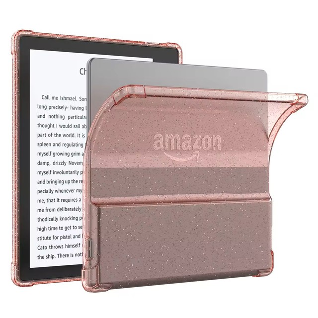 Glitter Clear Shockproof Soft TPU Gel Back Cover Protective Case for Amazon Kindle Oasis 7'' 10th 9th Generation 2019 2017