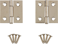 Charnières à soufflet en cuivre antique |   1 1/2 po de haut x 1 1/2 po de large |   Charnière de porte d'armoire avec goupille amovible