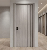 Portes intérieures au design moderne, imperméables, résistantes à l'humidité et aux insectes, pour usage commercial, porte en WPC