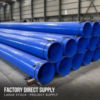 Tuyau principal en fonte ductile de grand diamètre avec joint à cloche époxyé pour projet de construction de réseaux d'eau urbains